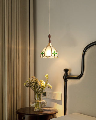 Floraner Suspension Lampe en Laiton et Verre