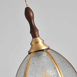 Floraner Suspension Lampe en Laiton et Verre