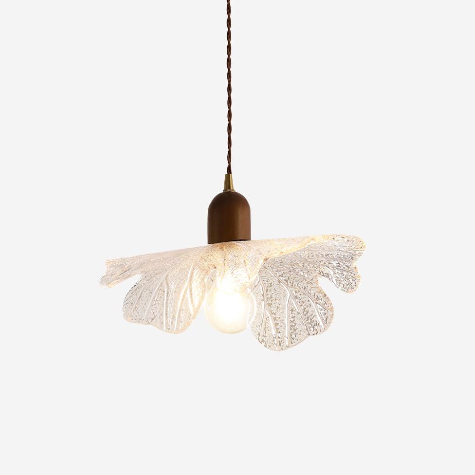 Pendant Lamp Tiffany-Style Glass Floral Shade Art-Neutral Decor