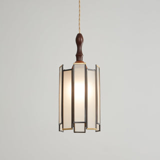 Florace Suspension Vintage en Bois et Verre
