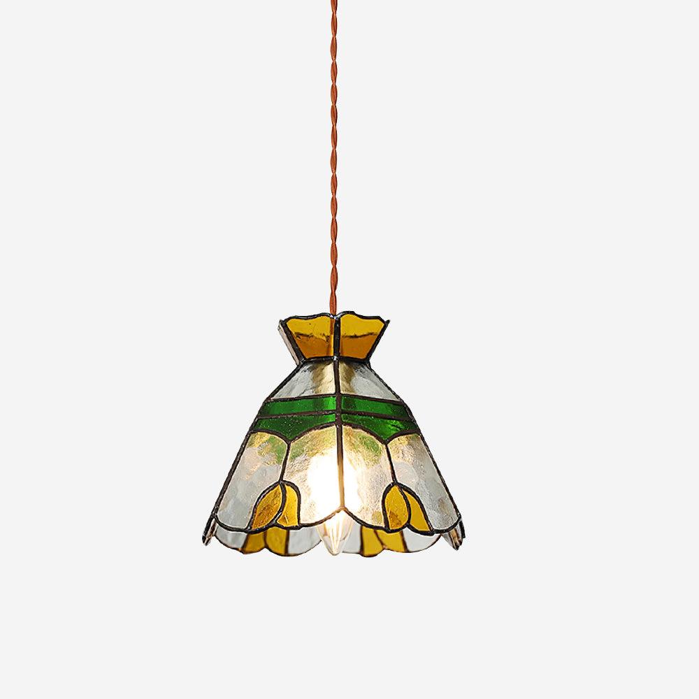 Coriva Pendant Light Stained Glass Mid-century-Neutral Decor