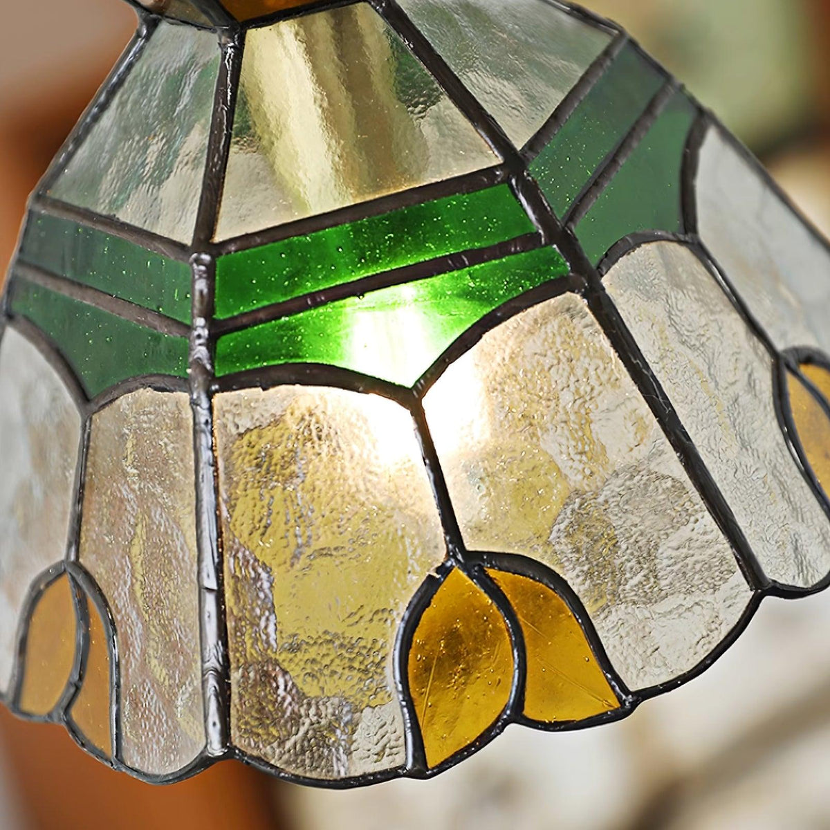 Coriva Pendant Light Stained Glass Mid-century-Neutral Decor
