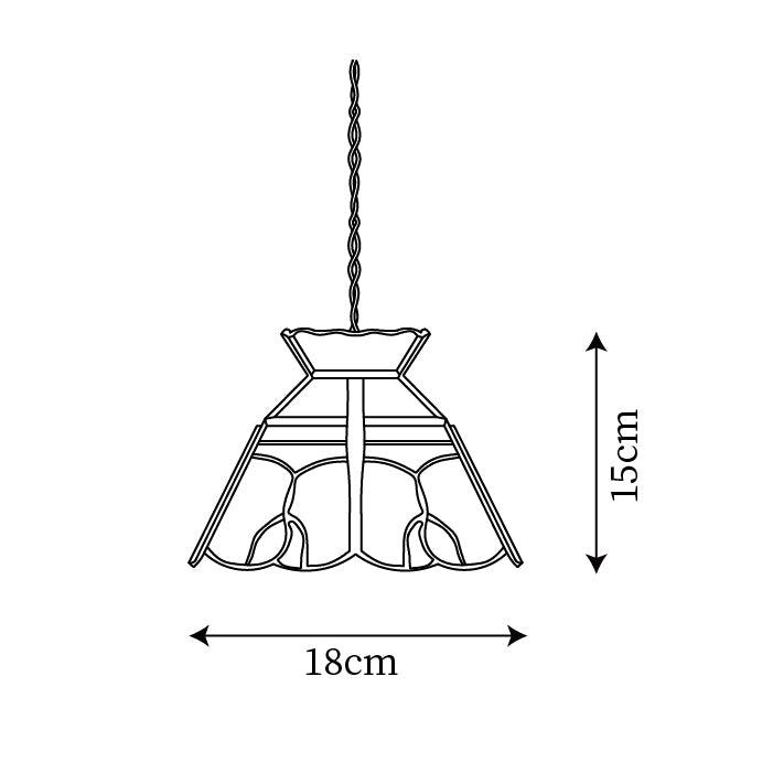 Coriva Pendant Light Stained Glass Mid-century-Neutral Decor