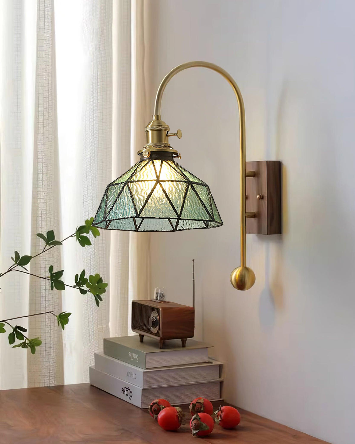 Vorelle Vintage Stained Wall Light-Neutral Decor