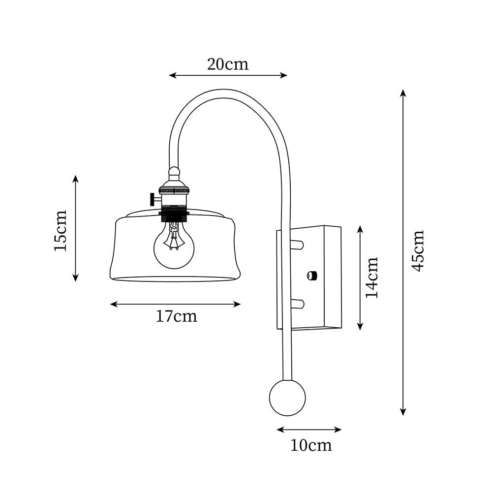 Vorelle Vintage Stained Wall Light-Neutral Decor