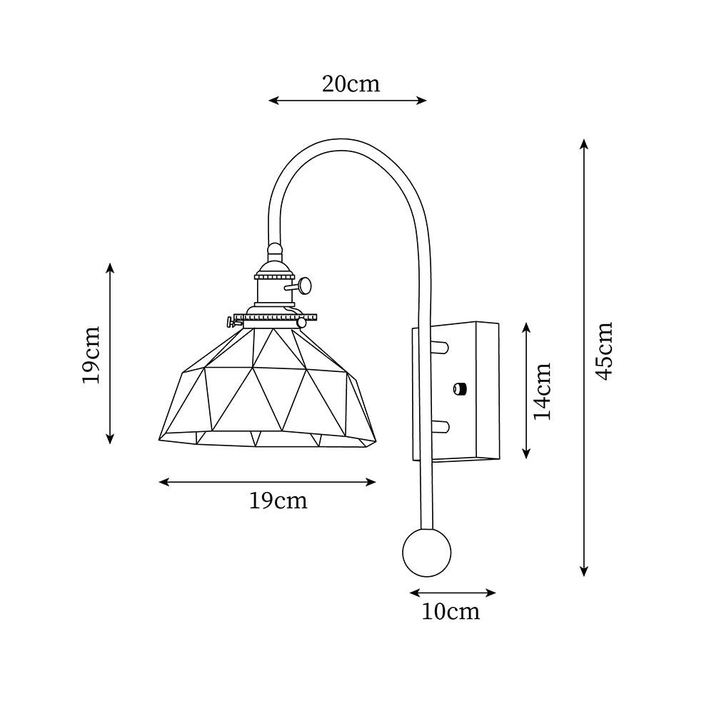 Vorelle Vintage Stained Wall Light-Neutral Decor