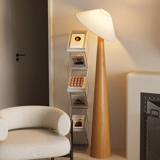 Apex Lampadaire en Bois Taperé