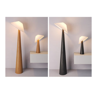 Apex Lampadaire en Bois Taperé