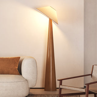 Apex Lampadaire en Bois Taperé