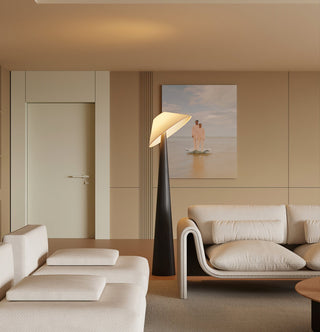 Apex Lampadaire en Bois Taperé