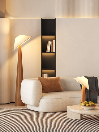 Apex Lampadaire en Bois Taperé