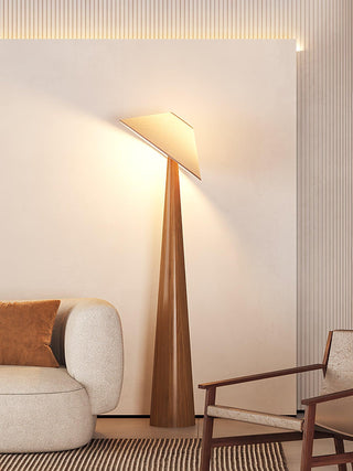 Apex Lampadaire en Bois Taperé