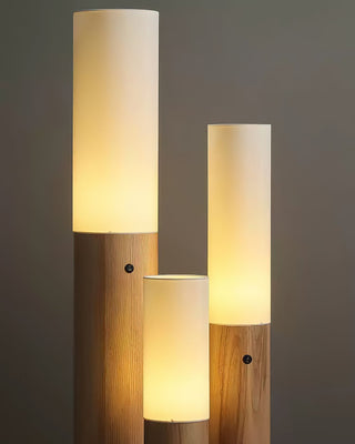 Viraalia Lampadaire en Colonne de Bois