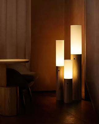 Viraalia Lampadaire en Colonne de Bois