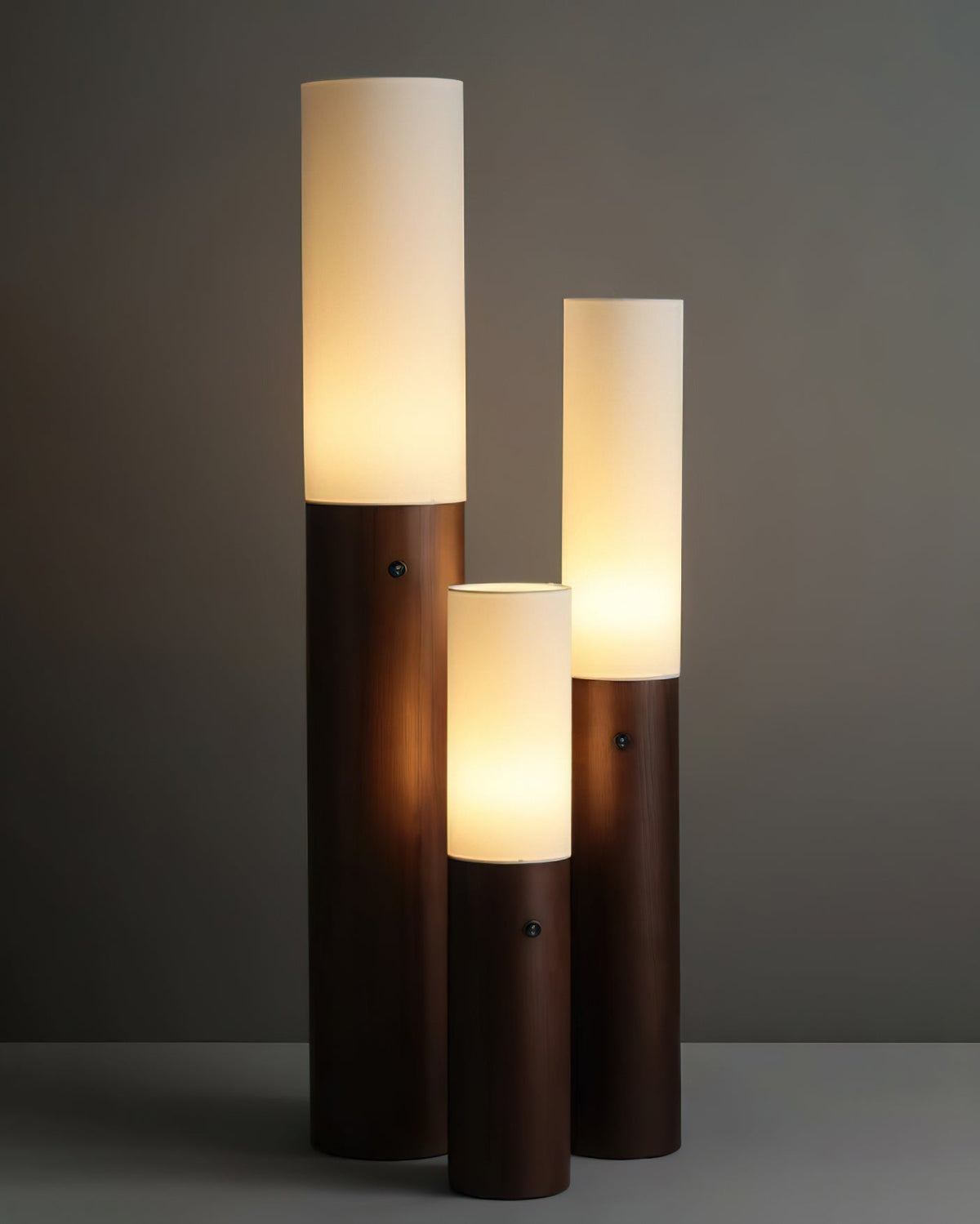 Viraalia Lampadaire en Colonne de Bois