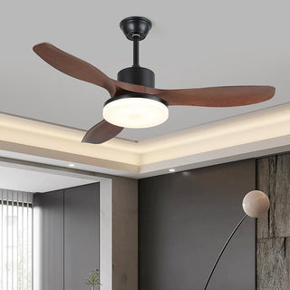 Plafonnier Ventilateur Darian Minimaliste en Bois