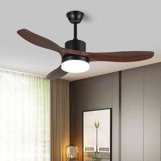 Plafonnier Ventilateur Darian Minimaliste en Bois