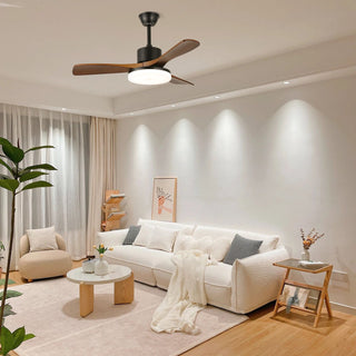 Plafonnier Ventilateur Darian Minimaliste en Bois