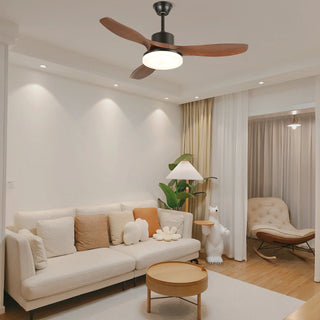 Plafonnier Ventilateur Darian Minimaliste en Bois