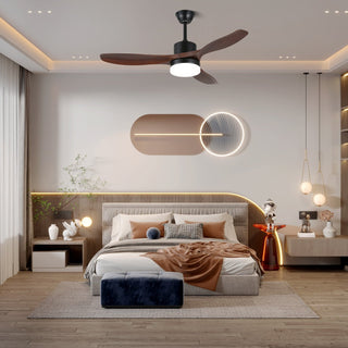 Plafonnier Ventilateur Darian Minimaliste en Bois
