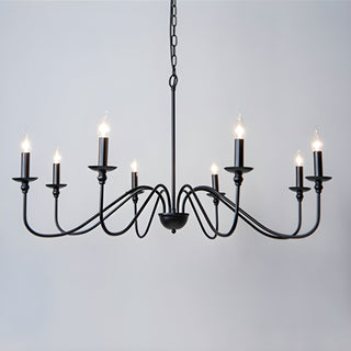 Lustra Lustre Bougie Dorée Bras Courbés