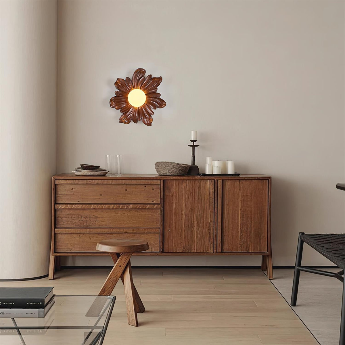 Tina Flower Wall Lamp-Neutral Decor