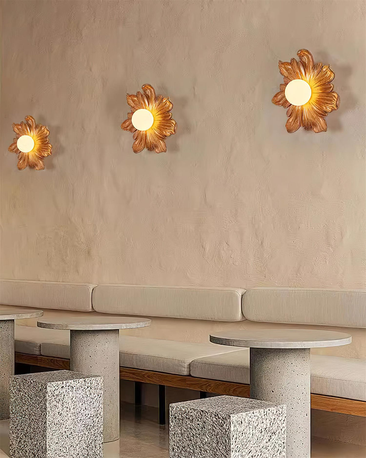 Tina Flower Wall Lamp-Neutral Decor