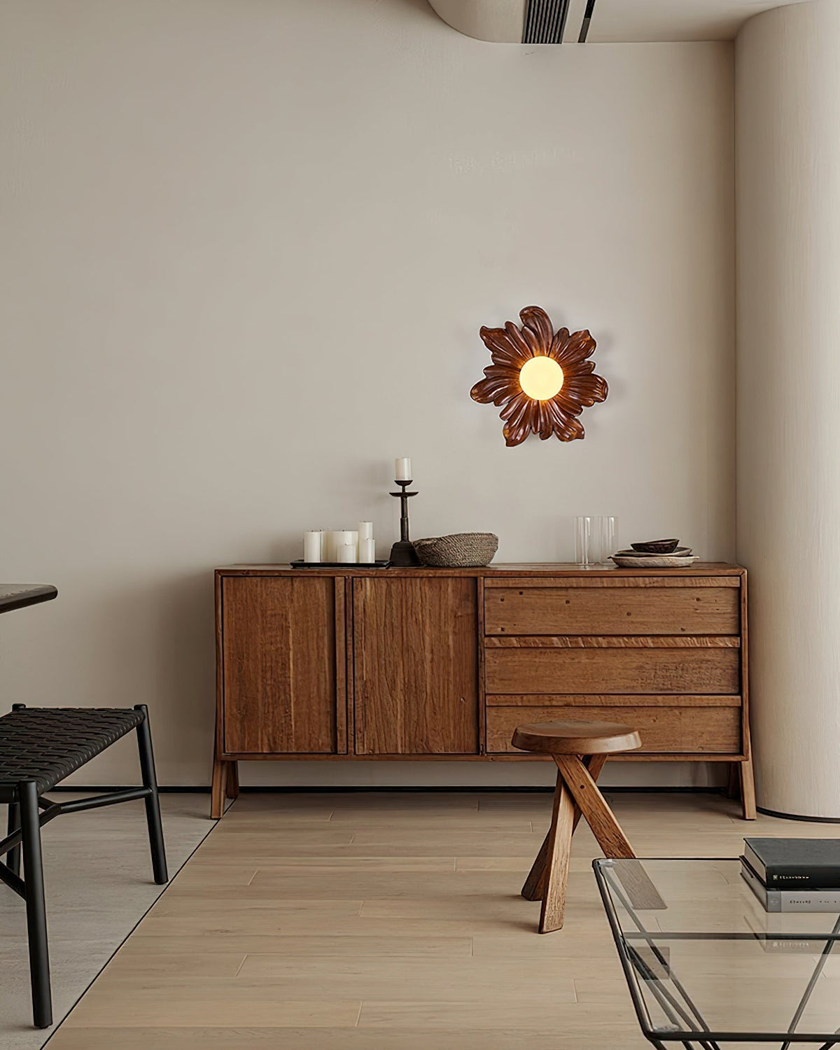 Tina Flower Wall Lamp-Neutral Decor