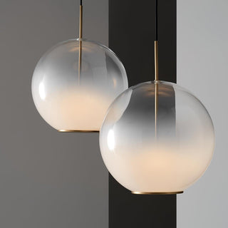 Lustra Suspension en Verre Gris Fumé