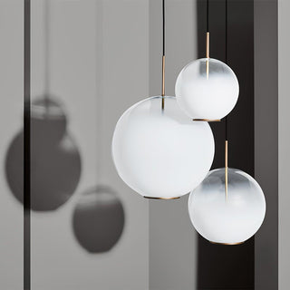 Lustra Suspension en Verre Gris Fumé