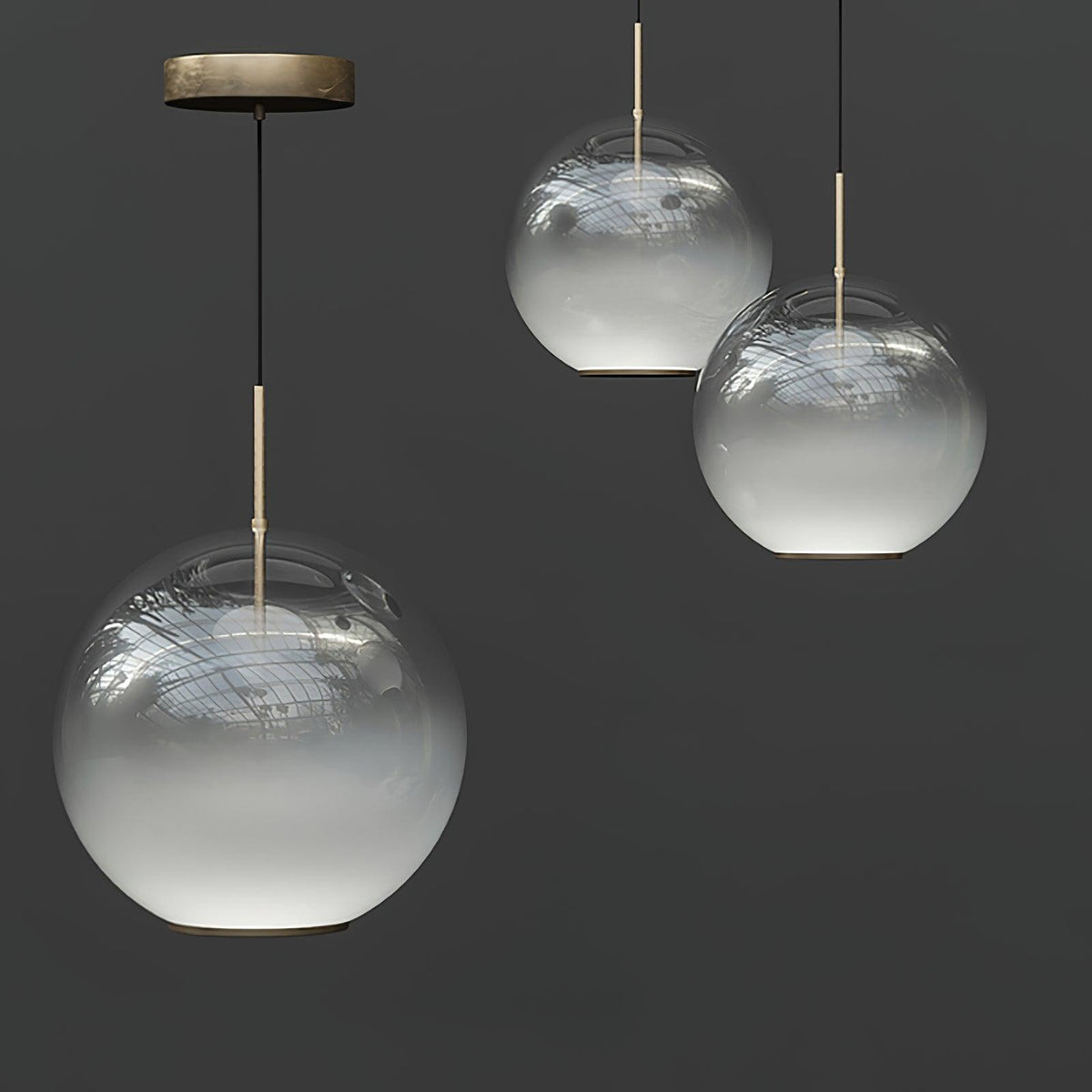Rivella Suspension en Verre Gris Fumé