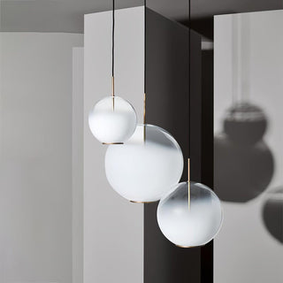 Lustra Suspension en Verre Gris Fumé