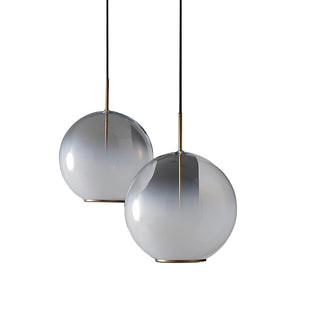 Lustra Suspension en Verre Gris Fumé