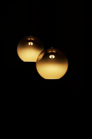 Lustra Suspension en Verre Gris Fumé