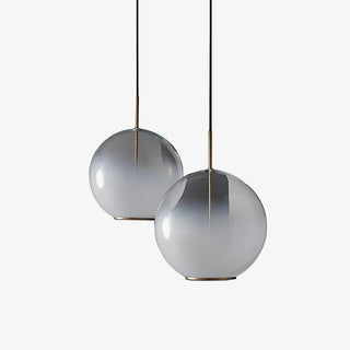 Lustra Suspension en Verre Gris Fumé