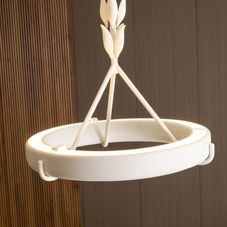 Tinsley Plaster Chandelier-Neutral Decor