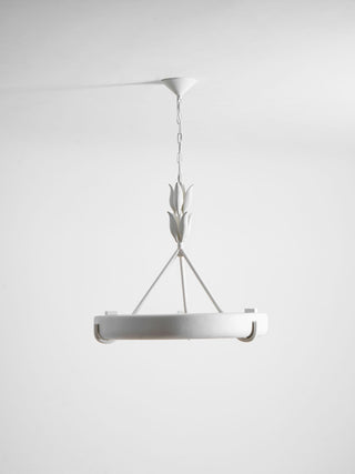 Tinsley Plaster Chandelier-Neutral Decor