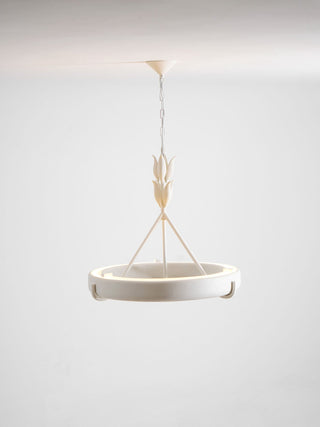 Tinsley Plaster Chandelier-Neutral Decor