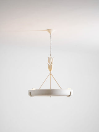 Tinsley Plaster Chandelier-Neutral Decor