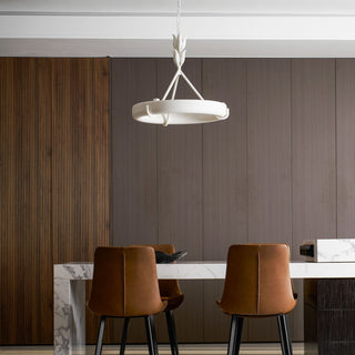 Tinsley Plaster Chandelier-Neutral Decor