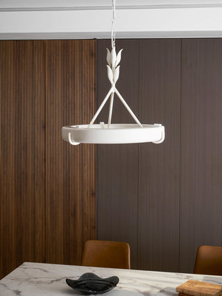 Tinsley Plaster Chandelier-Neutral Decor