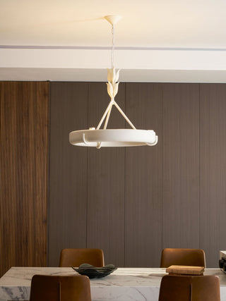 Tinsley Plaster Chandelier-Neutral Decor
