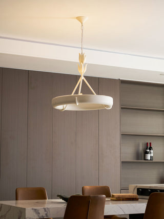 Tinsley Plaster Chandelier-Neutral Decor