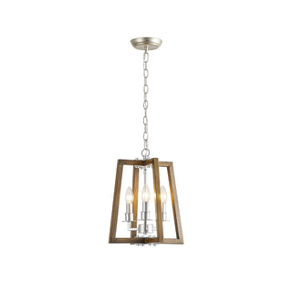 Tinsley Ancien Ouvrir Cadre Bois Lumière Pendentif
