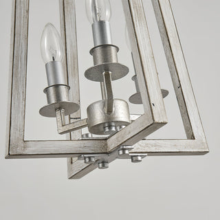 Tinsley Ancien Ouvrir Cadre Bois Lumière Pendentif