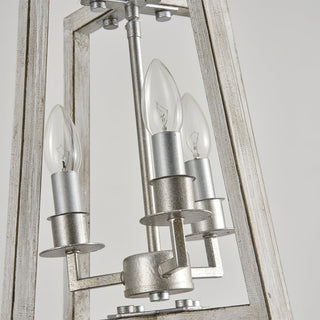 Tinsley Ancien Ouvrir Cadre Bois Lumière Pendentif