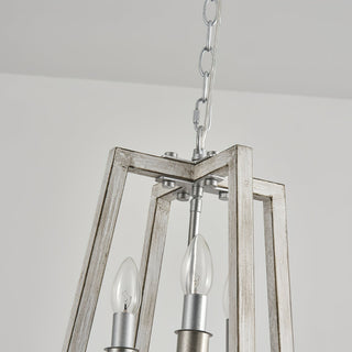 Tinsley Ancien Ouvrir Cadre Bois Lumière Pendentif