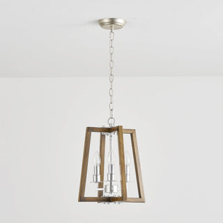Tinsley Ancien Ouvrir Cadre Bois Lumière Pendentif