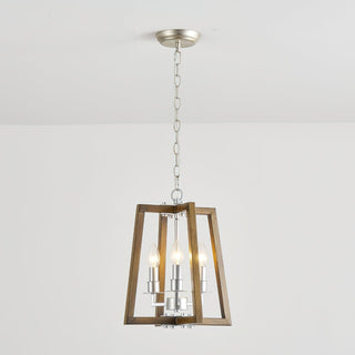 Tinsley Ancien Ouvrir Cadre Bois Lumière Pendentif