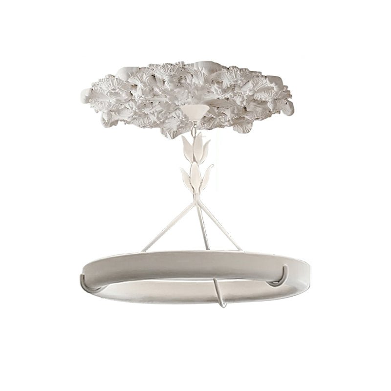 Tinsley Plaster Chandelier-Neutral Decor